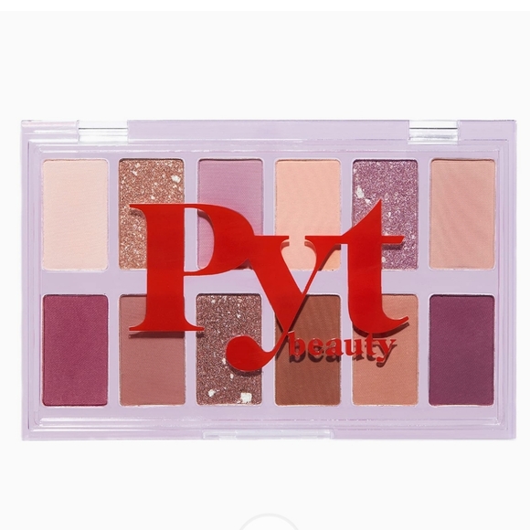PYT BEAUTY Highly Pigment Eyeshadow Palette Rowdy Rose Nude Shades Upcycle NWT - Picture 2 of 6